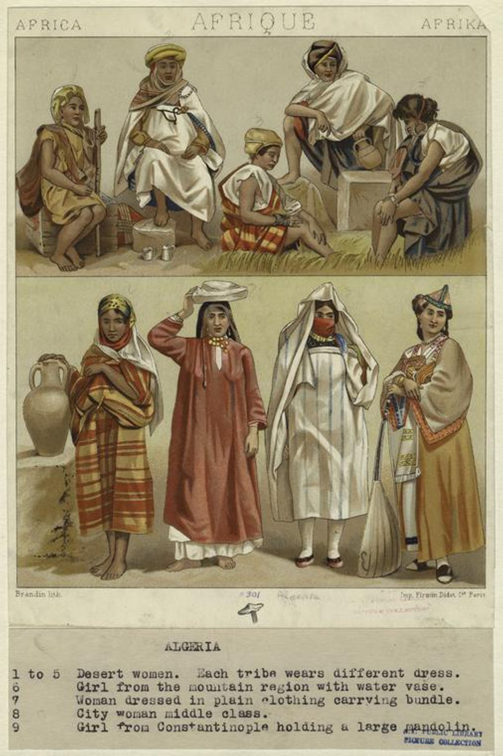 Algerian women in traditional dress